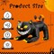 GOOSH 6 FT Halloween Inflatables Outdoor Black Cat with Shakable Head with LED Lights